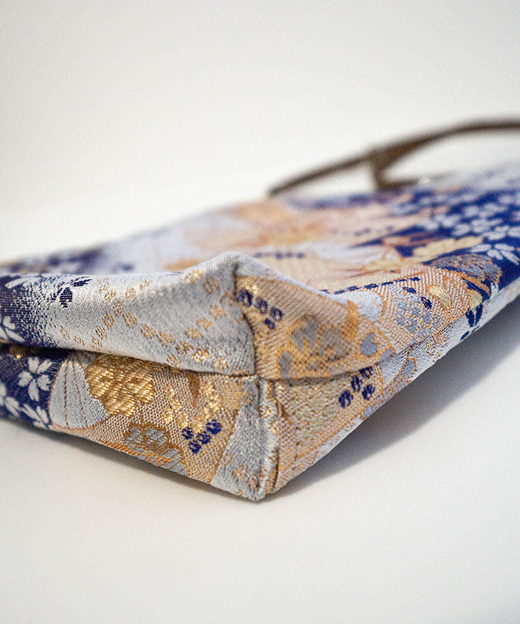 Floral patterned fabric on a white background