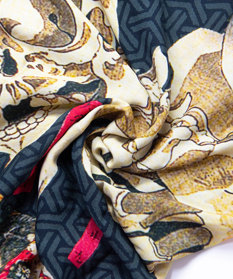 Ukiyoe Gasha Dokuro Print Japanese Hawaiian Shirt