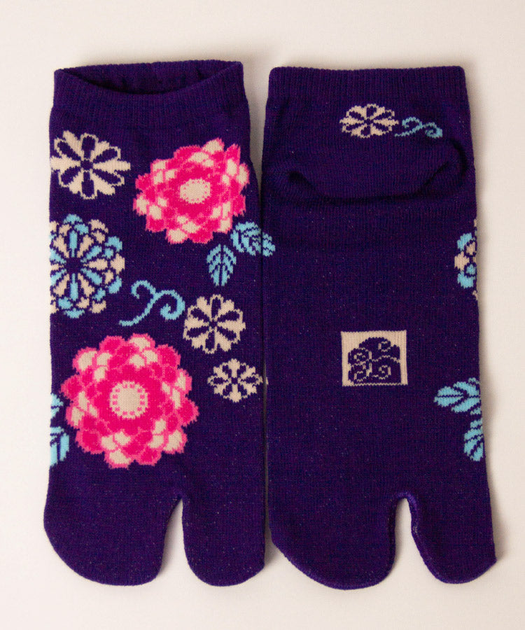 Retro Flower Ankle Tabi Socks / High Quality Geta Socks