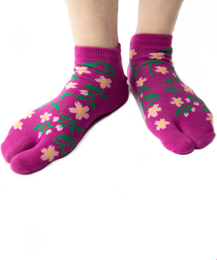 Shidare Zakura Tabi Socks / High Quality Geta Ankle Socks