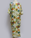 Japanese Antique Kimono Dress / Floral Dress / Japanese Style Party Dress / Kimono Remake Dress / Elegant One Of A Kind Dress