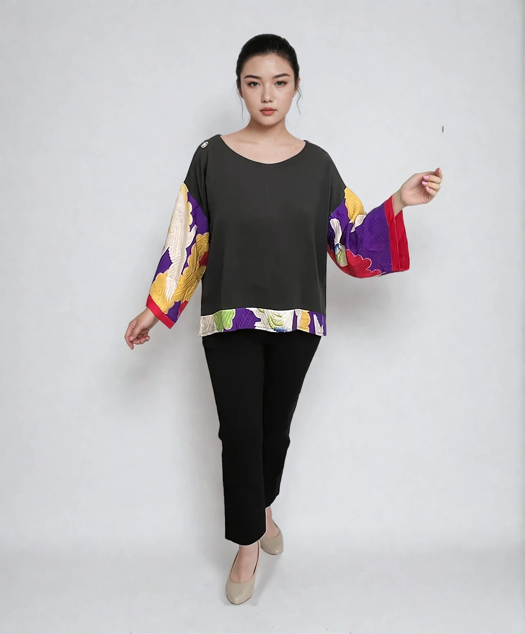 Flying Dove Vintage Kimono Shirt
