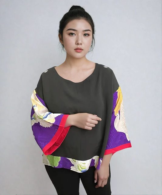 Flying Dove Vintage Kimono Shirt