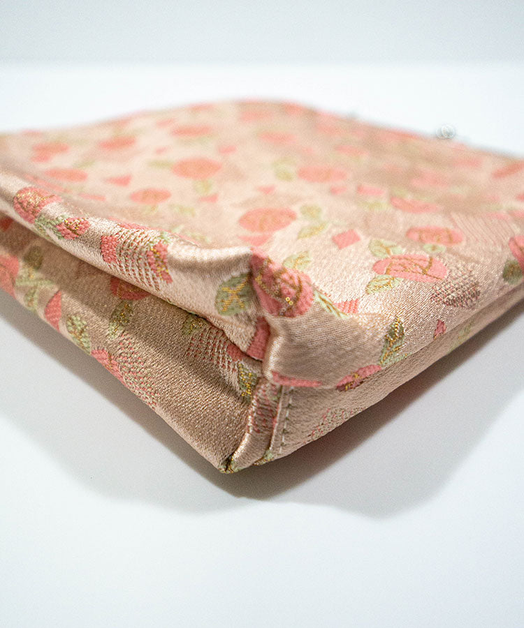Japanese fabric with floral pattern on a white background