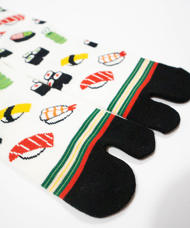 Sushi Tabi Socks – Artisan-Made Split-Toe Socks | Cute & Comfy Crew Socks | High Quality Tabi Socks |  Made in Japan
