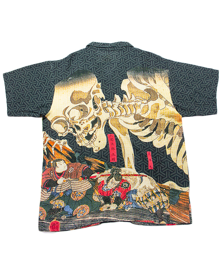 Ukiyoe Gasha Dokuro Print Japanese Hawaiian Shirt