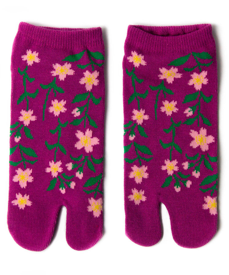 Shidare Zakura Tabi Socks / High Quality Geta Ankle Socks