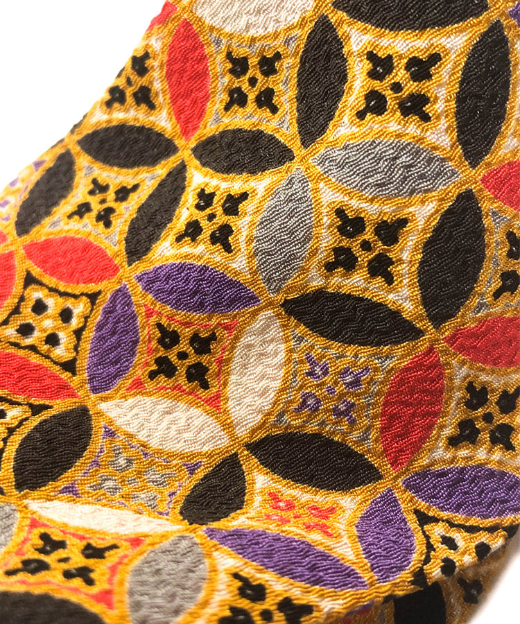 Shippo Pattern / Black & Gray Japanese Fabric Headband