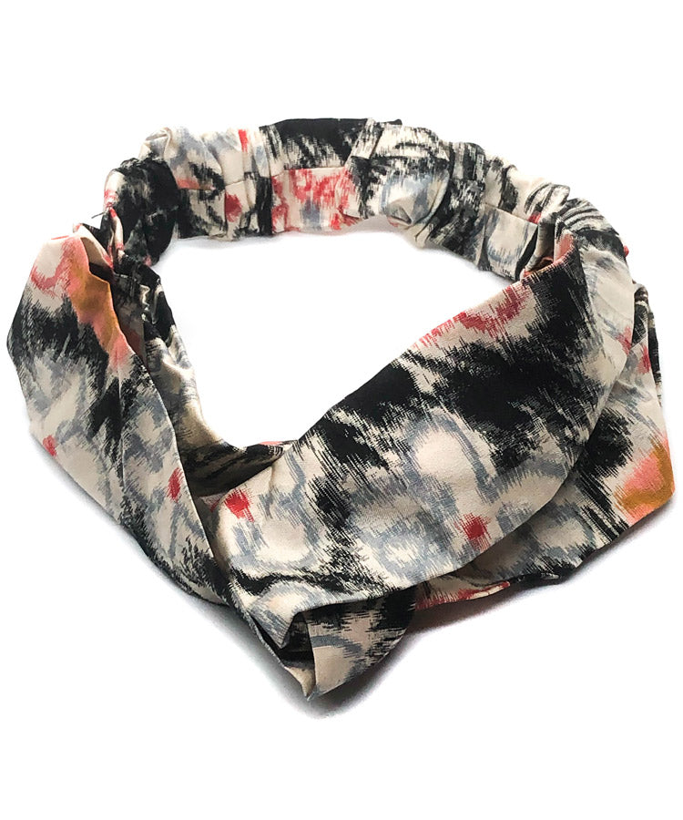 Black & White Vintage Kimono Headband