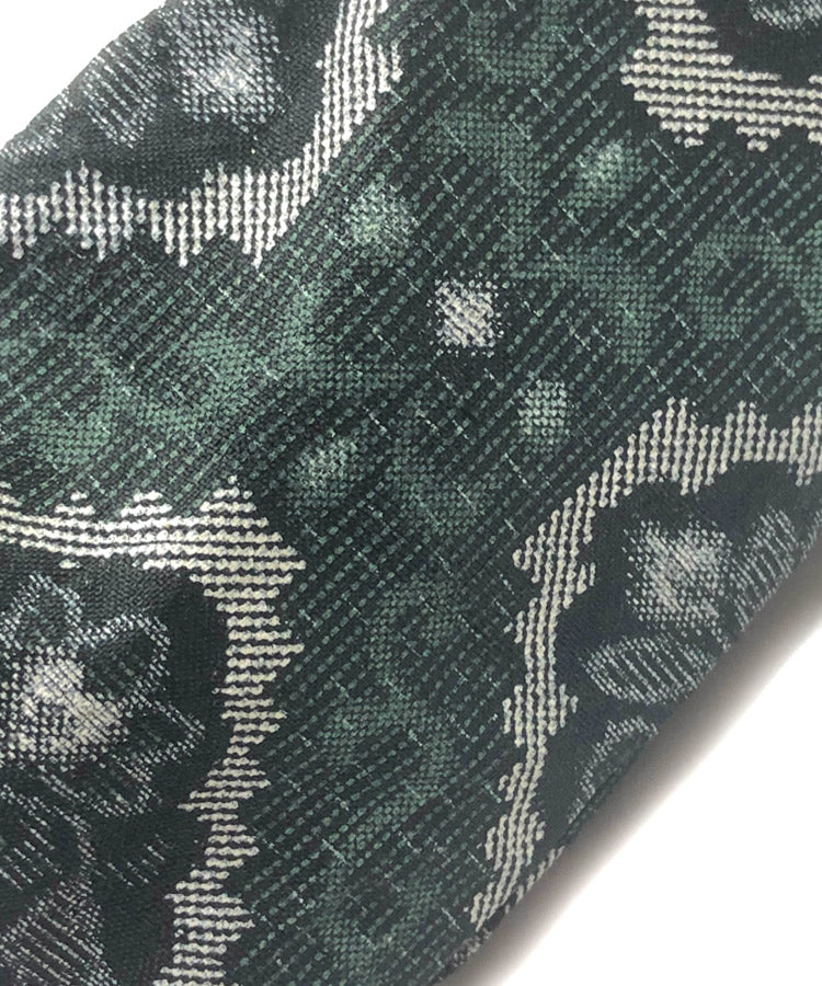 Green Vintage Kimono Headband / Unique Headband