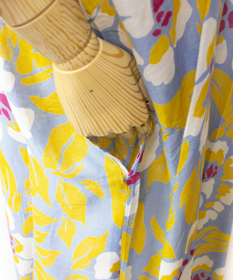 Sun Protection Cardigan / Yellow Peony Boho Kimono Cardigan