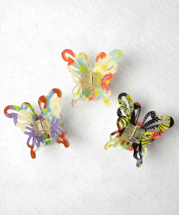 Black Butterfly Japanese Hair Clip