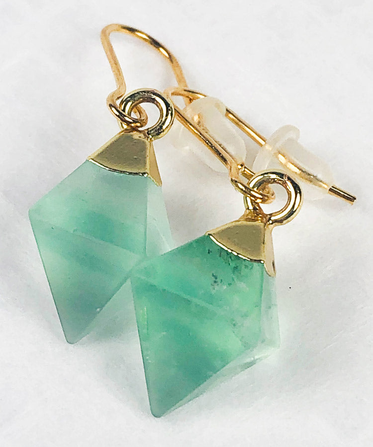 flourite drop earrings