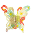 Butterfly Japanese Hair Clip, Yellow, Detail