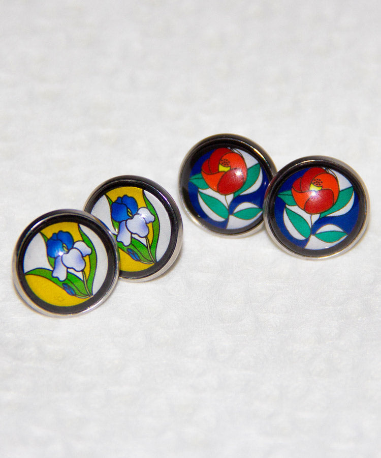 Iris Stud Earrings