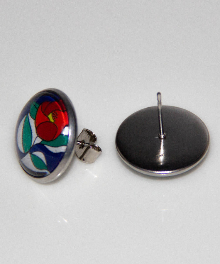 Stained Glass Japanese Earrings