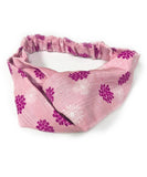 Pink Kiku Japanese Chrysanthemum Cotton Fabric Headband
