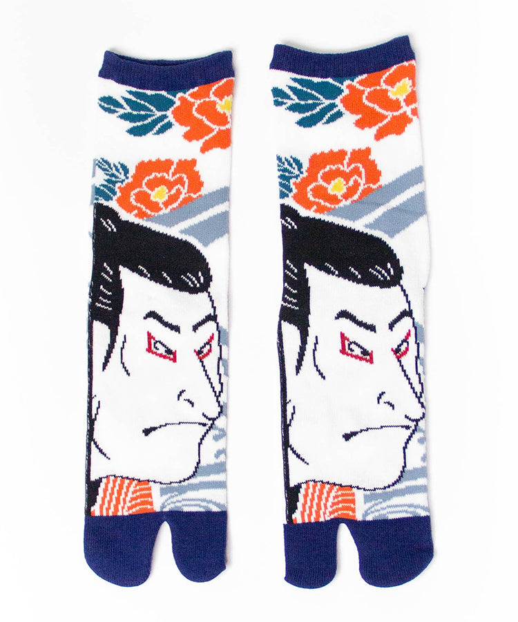  Blue Kabuki Tabi Socks / High Quality Geta Socks (Size 36-39)