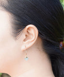 Flourite Hoop Japanese Earrings