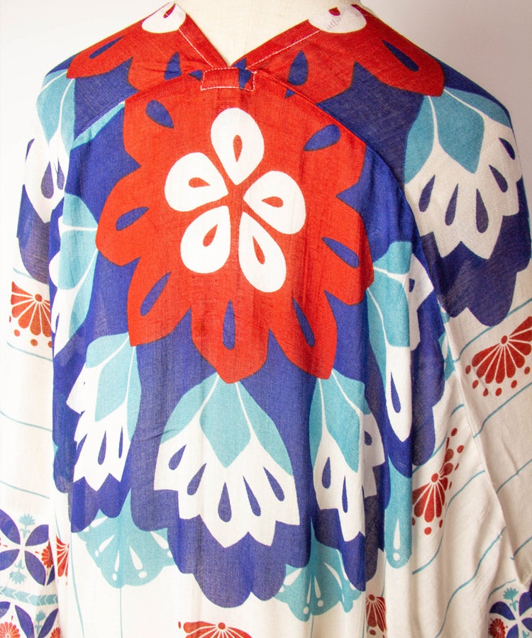 Violet Floral Print Fringe Boho Kimono Cardigan