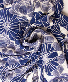 Blue Lotus Fringe Boho Kimono Cardigan