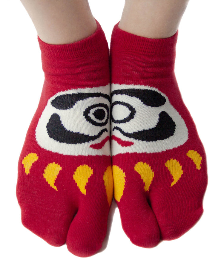 Red Daruma Tabi Socks / High Quality Geta Socks