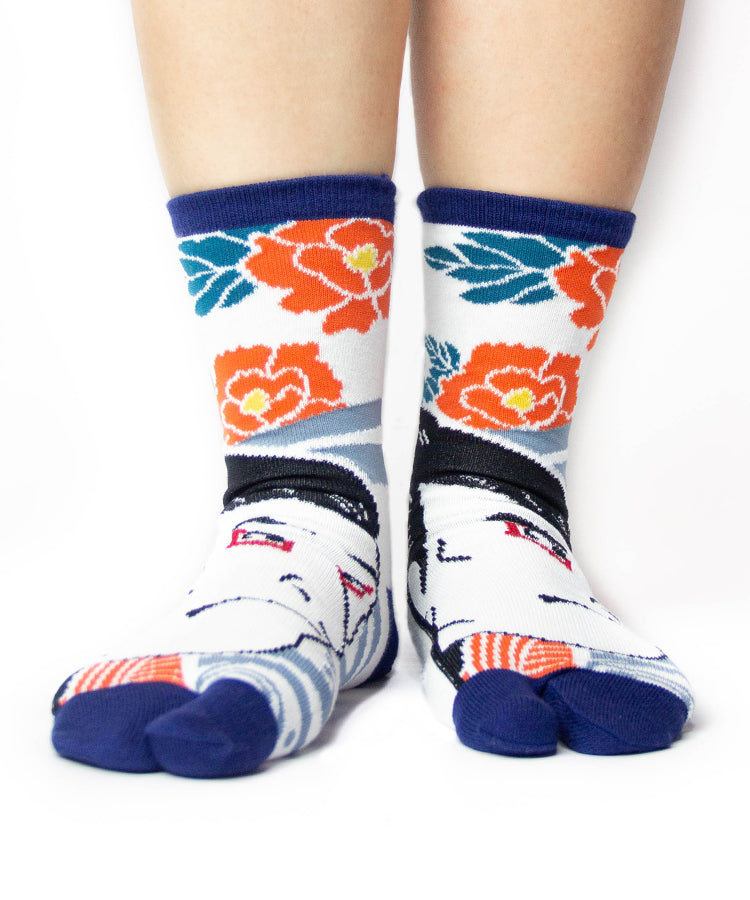 Navy Kabuki Tabi Socks / High Quality Geta Socks  (Size 40-44)