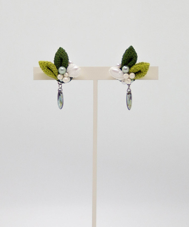 green tea earrings