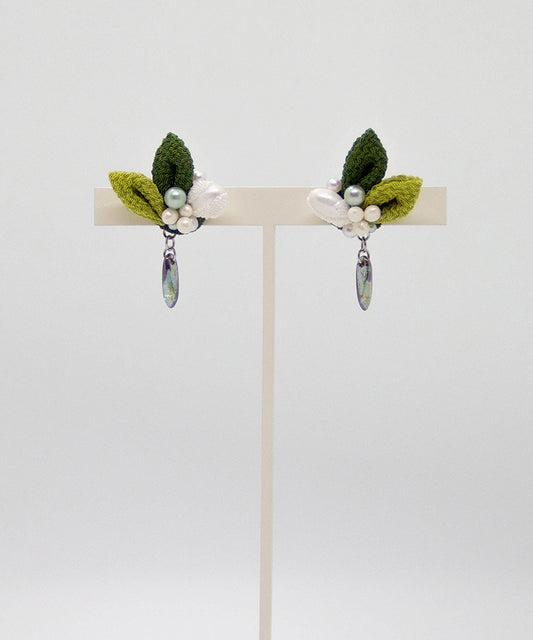 green tea earrings