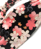Purple Sakura Print Japanese Headband / Cotton fabric Headband